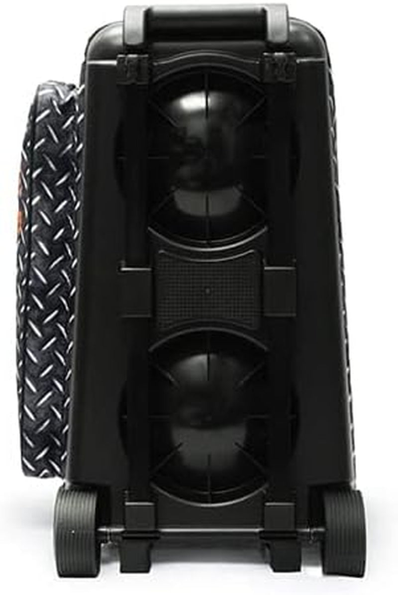 Deluxe Double Roller 2 Ball Bowling Bag with Large Separate Shoe Compartment (Up to 2 Pairs of Shoes) and Accessory Pockets, Sturdy Square Handle - Extends to 40" - Pro Options Available