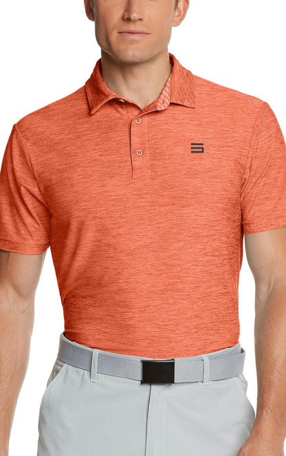 Golf Shirts for Men - Dry Fit Short-Sleeve Polo, Athletic Casual Collared T-Shirt