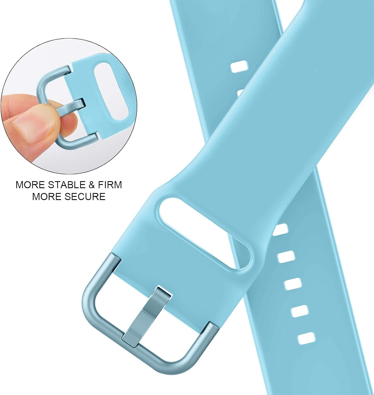 Sport Band Compatible with Apple Watch Bands 49Mm 45Mm 44Mm 42Mm 41Mm 40Mm 38Mm, Soft Silicone Wristband Replacement Strap with Classic Clasp for Iwatch Series 9 Ultra SE 8 7 6 5 4 3 2 1 for Women Men