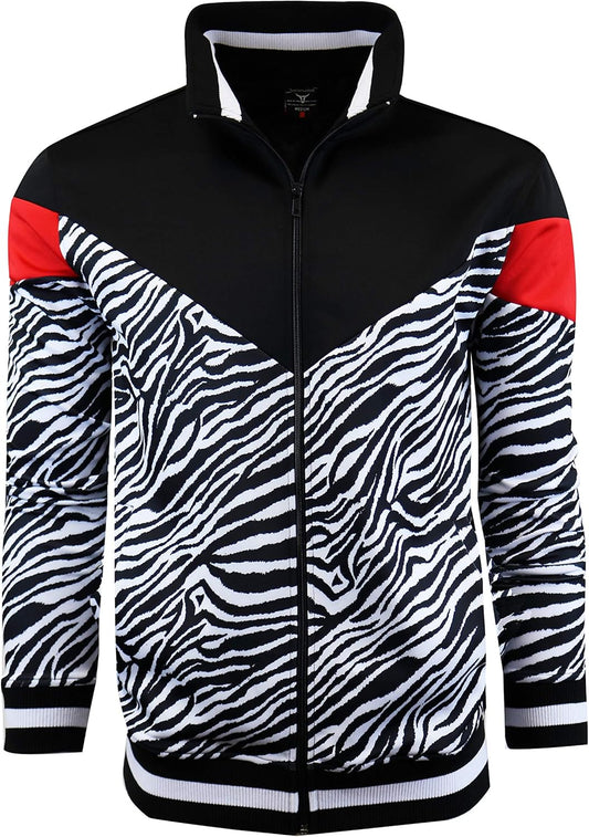 Mens Urban Hip Hop Premium Track Jacket - Slim Fit Side Taping Sportswear Urbanwear Streetwear Fashion Top