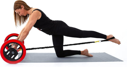 Pilates Wheel – Portable Machine Pilates – Designed by Master Pilates Instructors – Includes, Resistance Bands, and Anchor System – for All Fitness Levels - plus Free Online Classes