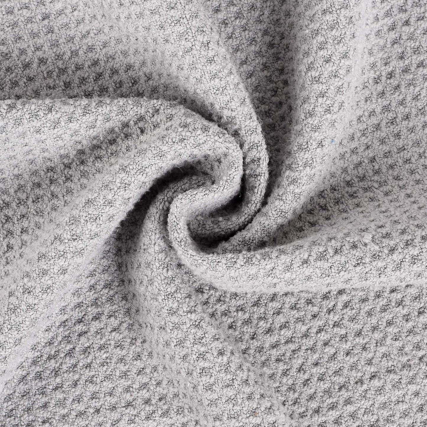 Microfiber Golf Towel, 16" X 24", Waffle Pattern Design with Carabiner Clip, Super Absorbent, Tri-Fold Large Golf Ball Towels, Golf Bag Accessories for Men and Women, Golf Gift（Gray）