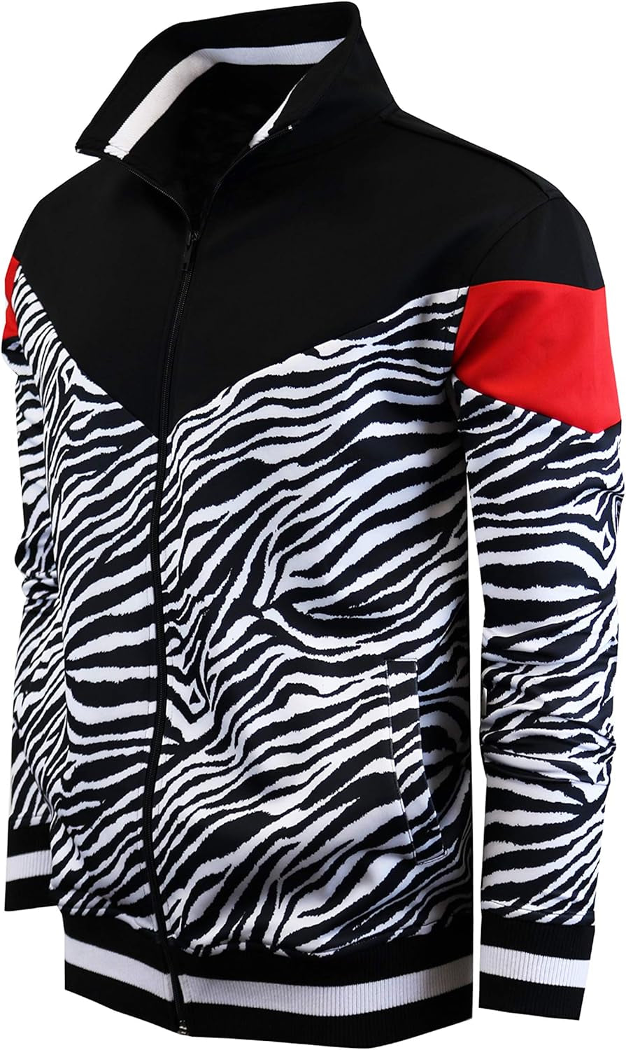 Mens Urban Hip Hop Premium Track Jacket - Slim Fit Side Taping Sportswear Urbanwear Streetwear Fashion Top