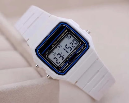 Sport LED Digital Watches for Men Simple Small Square Dial Electronic Watch Silicone Band Fashion Casual Mens Watch Montre Homme