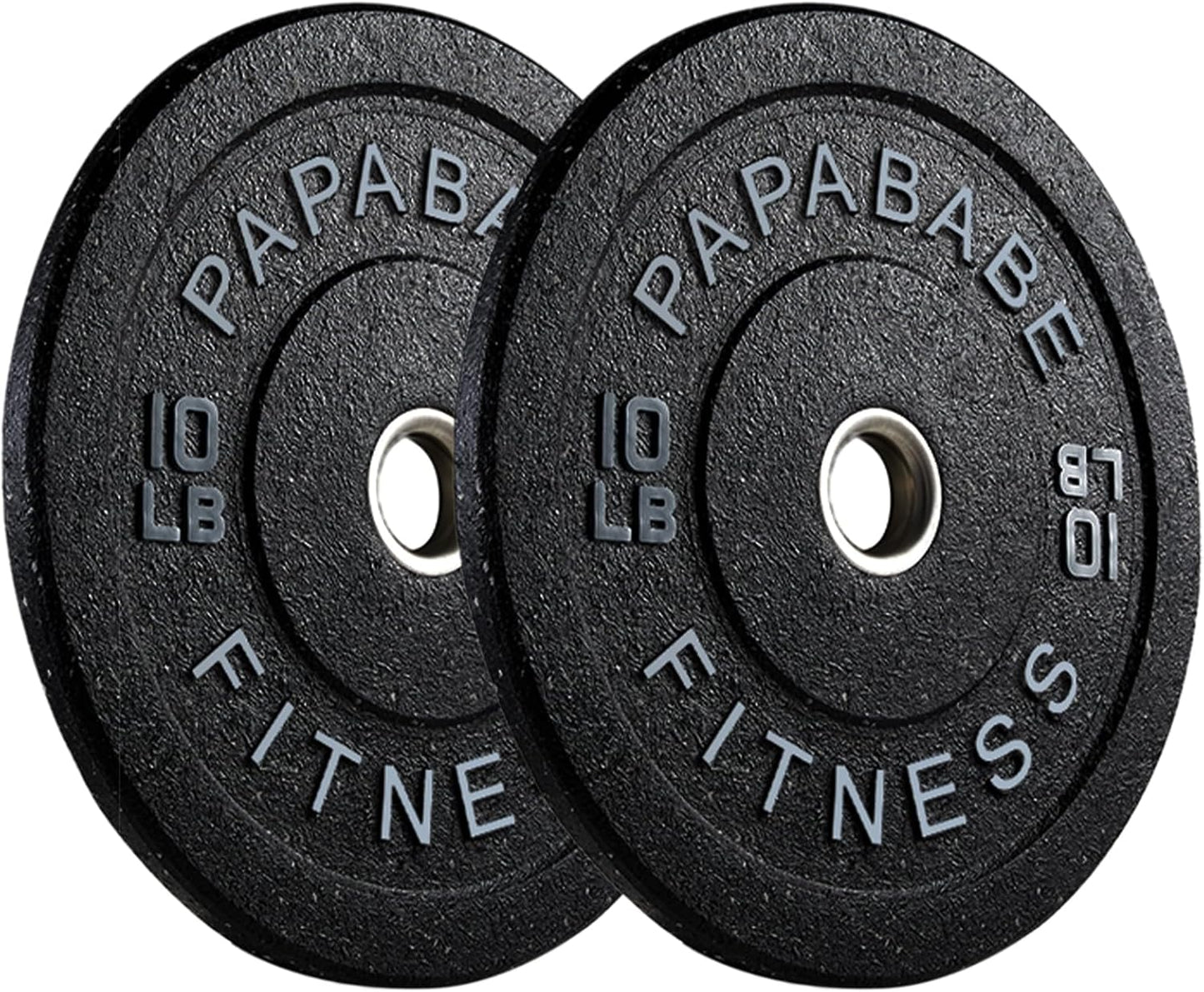 Weight Plates, 2-Inch Weights Plates Set, Floor Protective Rubber Weight Plates, 10-600Lbs Bumper Plates for Barbell Strength Training & Weightlifting (Single/Pair/Full Set)