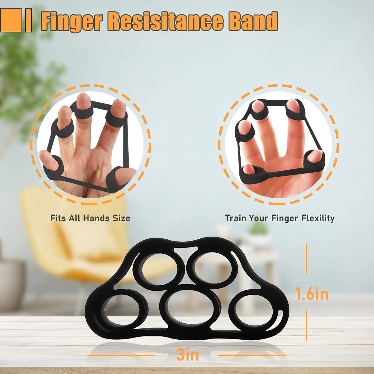 Grip Strength Trainer 5Pack, Hand Grip Strengthener with Counter,Adjustable Resistance Forearm Grip Strengthener for Physical Therapy Climbing,11 Lbs -132Lbs